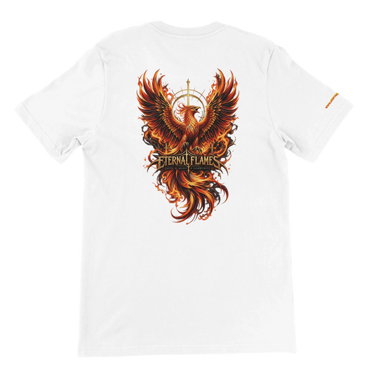 ETERNAL PHOENIX Eternal Flames premium unisex T-shirt – large phoenix back print