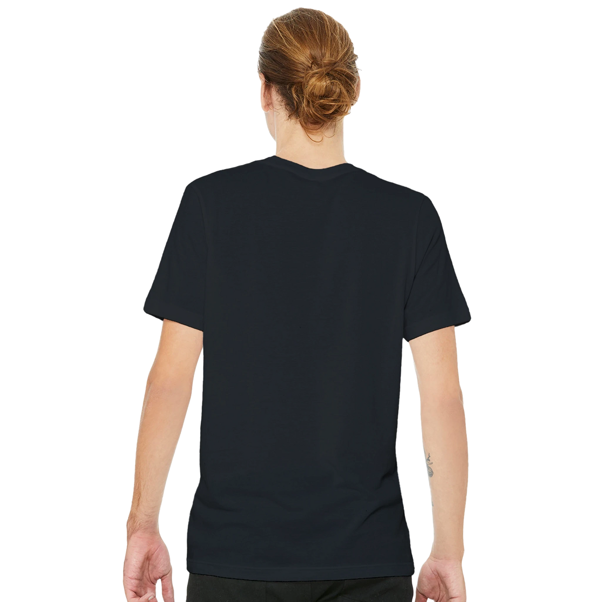 ENTER THE FLAMES Eternal Flames premium T-shirt product mockup with distressed black, white and deep red artwork